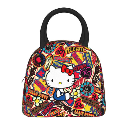 Hello Kitty Lunch Bags Portable Insulated Tote for Schools - ChildAngle