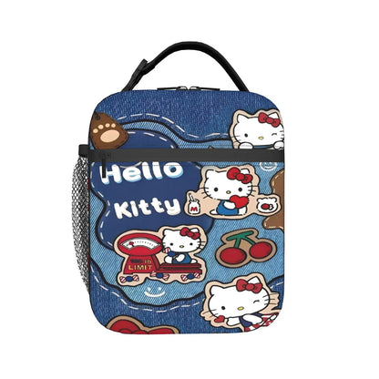 Hello Kitty Lunch Bag Portable Insulated Tote for Girls - ChildAngle