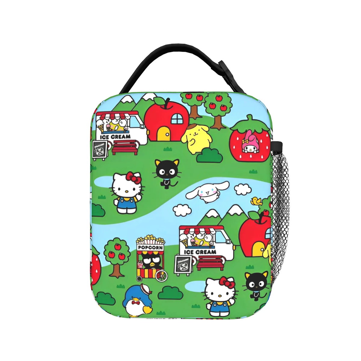 Hello Kitty Lunch Bag Portable Insulated Tote for Girls - ChildAngle