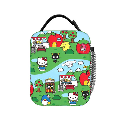 Hello Kitty Lunch Bag Portable Insulated Tote for Girls - ChildAngle