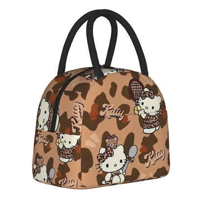Hello Kitty Lunch Bags Portable Insulated Tote for Schools - ChildAngle