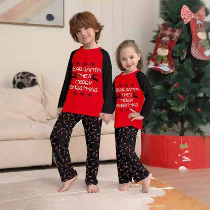 Matching Family Pajamas Set Merry Christmas Dear Santa - ChildAngle