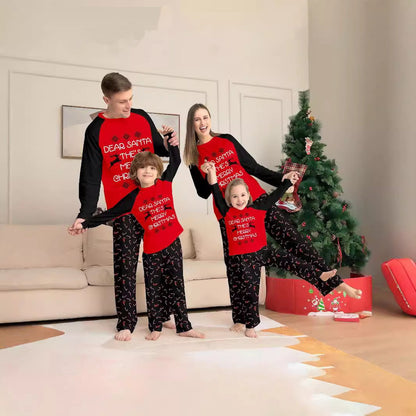 Matching Family Pajamas Set Merry Christmas Dear Santa - ChildAngle