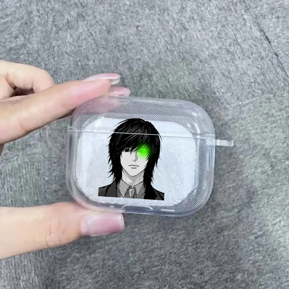 Death Note AirPods Case Mikami L Ryuk AirPods Case White airpod case with anime character - ChildAngle