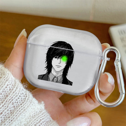 Death Note AirPods Case Mikami L Ryuk AirPods Case White airpod case with anime character - ChildAngle