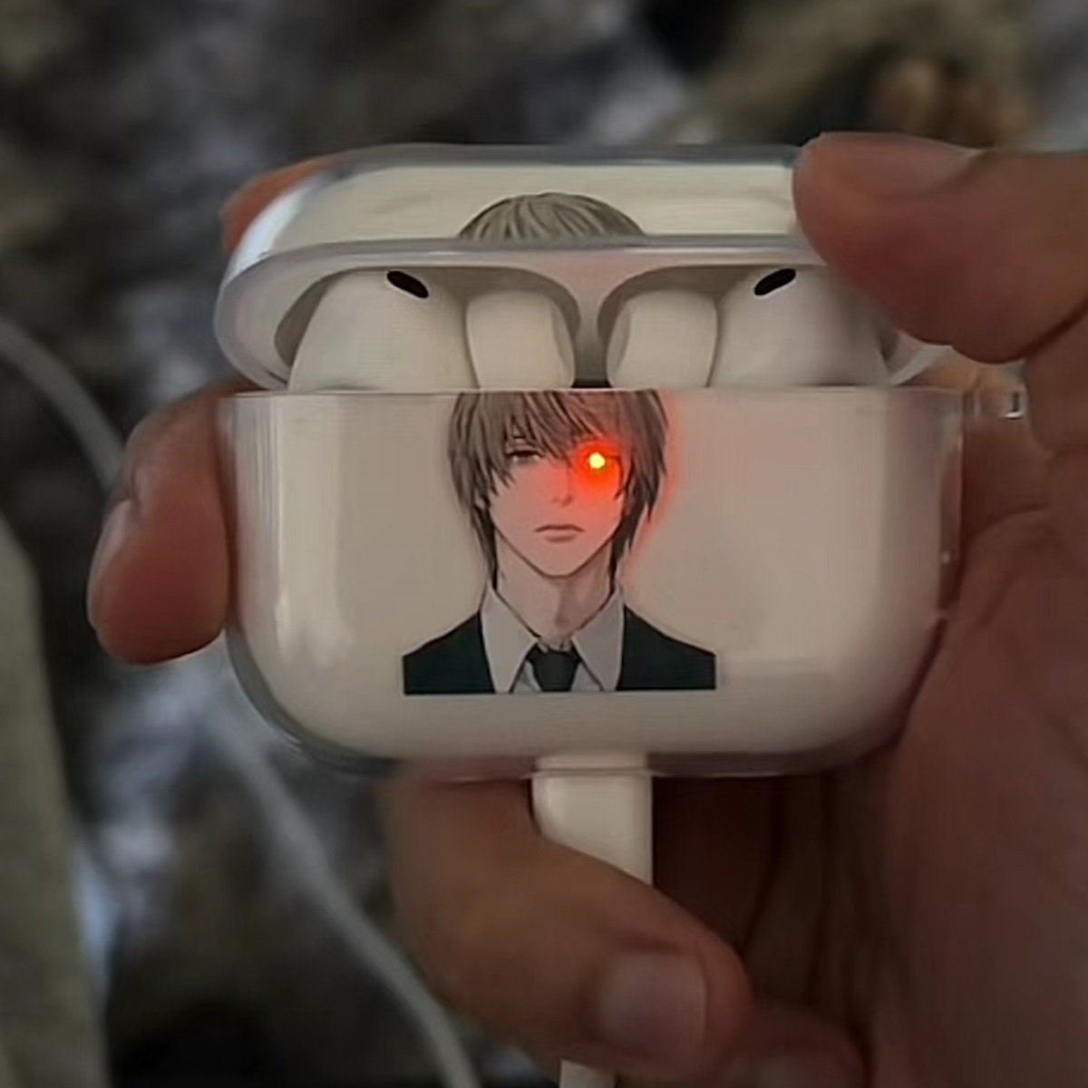 Death Note AirPods Case Mikami L Ryuk AirPods Case White airpod case with anime character - ChildAngle