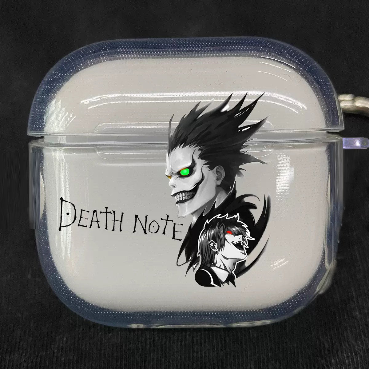 Death Note AirPods Case Mikami L Ryuk AirPods Case White airpod case with anime character - ChildAngle