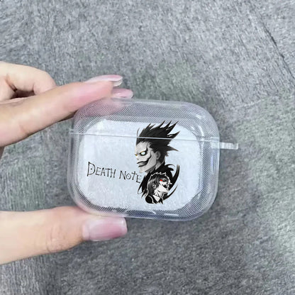 Death Note AirPods Case Mikami L Ryuk AirPods Case White airpod case with anime character - ChildAngle