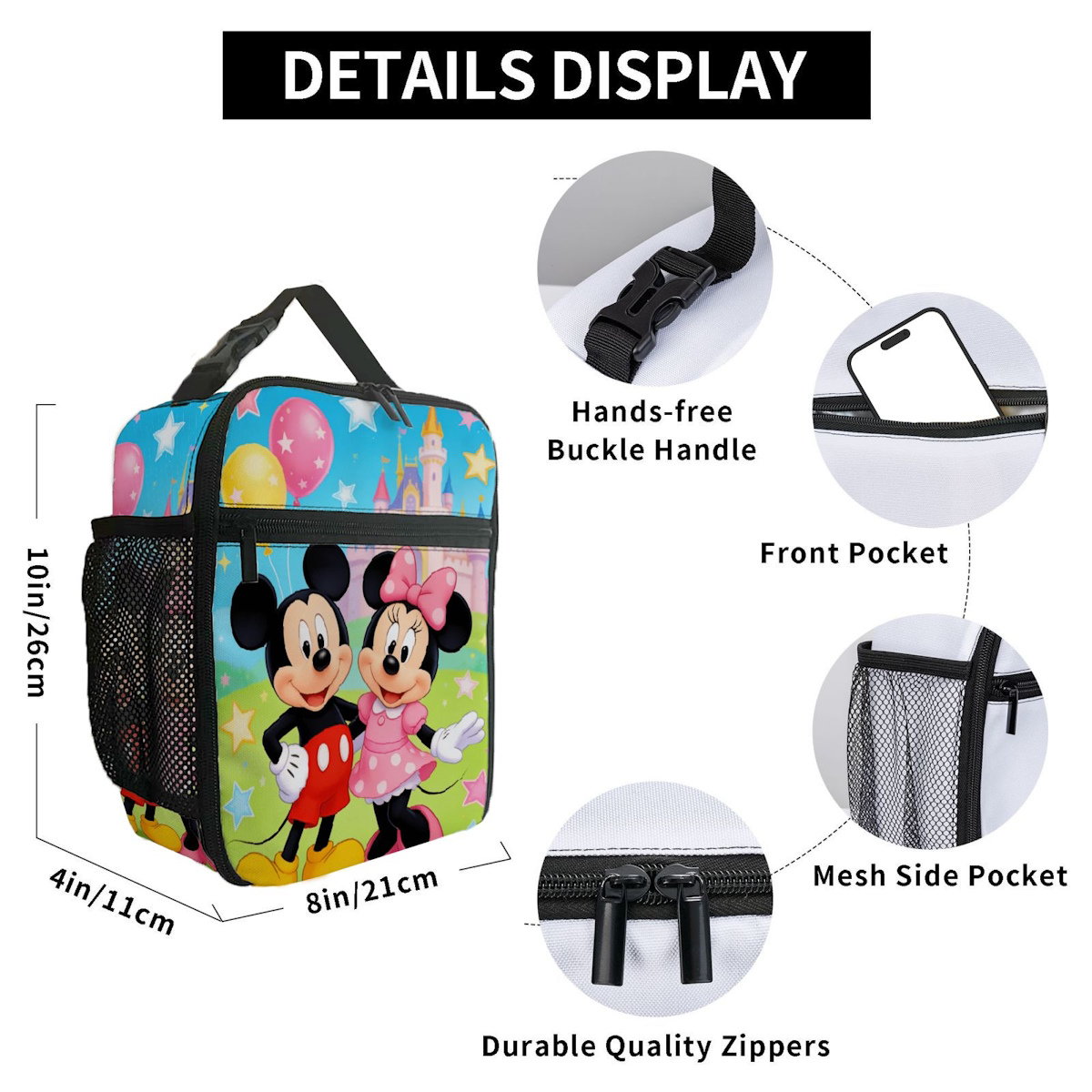 Disney Winnie The Pooh Lunch Bag Portable Lunch Tote - ChildAngle
