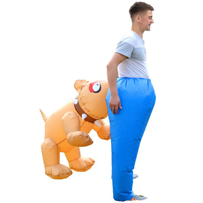 Teens and Adults Dog Bite Butt Inflatable Costumes - ChildAngle