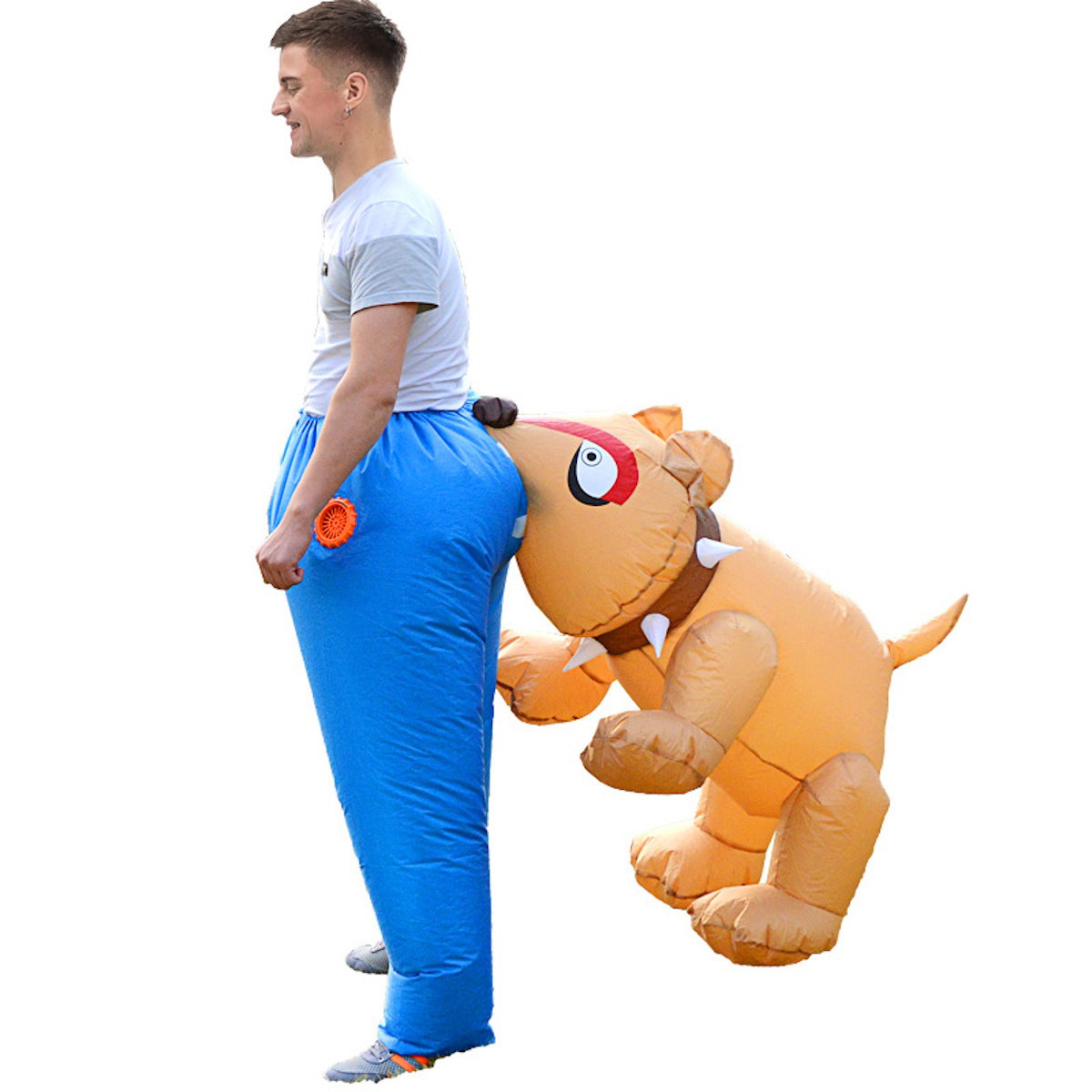 Teens and Adults Dog Bite Butt Inflatable Costumes - ChildAngle