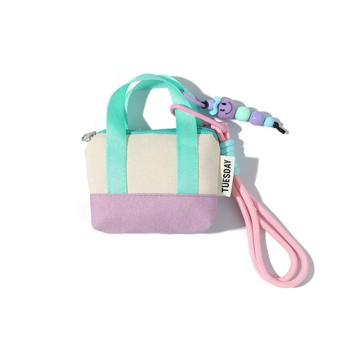 Set of canvas colorful small handbags with straps for AirPods and all Earphones - ChildAngle Universal AirPods Case