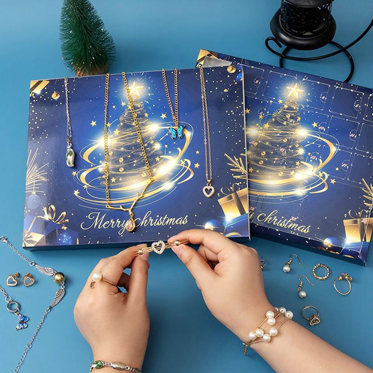 Teens Advent Calendar Jewelry Advent Calendar for Girls Earring Advent Calendar Christmas Calendar Necklace Earrings - ChildAngle