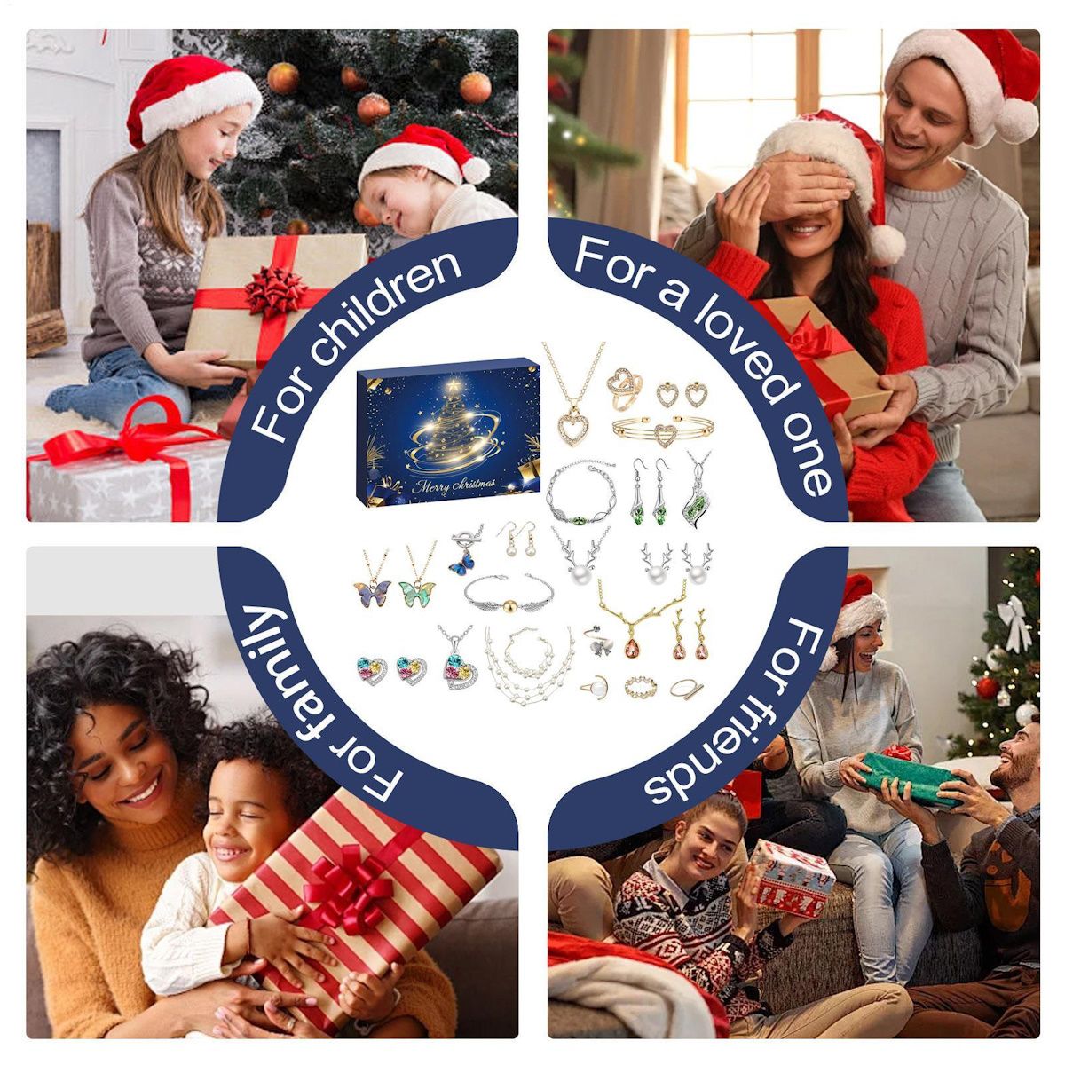 Teens Advent Calendar Jewelry Advent Calendar for Girls Earring Advent Calendar Christmas Calendar Necklace Earrings - ChildAngle