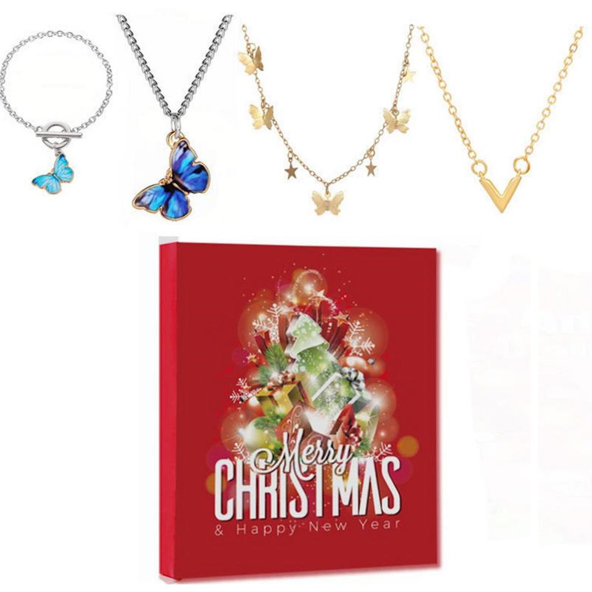 Teens Advent Calendar Jewelry Advent Calendar for Girls Earring Advent Calendar Christmas Calendar Necklace Earrings - ChildAngle