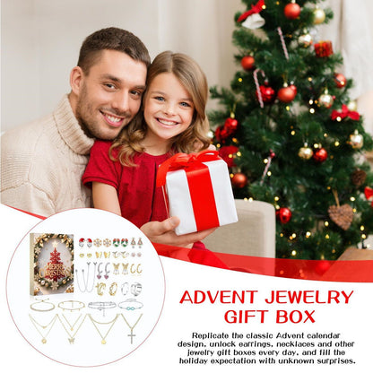 Teens Advent Calendar Jewelry Advent Calendar for Girls Earring Advent Calendar Christmas Calendar Necklace Earrings - ChildAngle