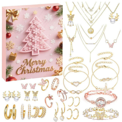 Teens Advent Calendar Jewelry Advent Calendar for Girls Earring Advent Calendar Christmas Calendar Necklace Earrings - ChildAngle