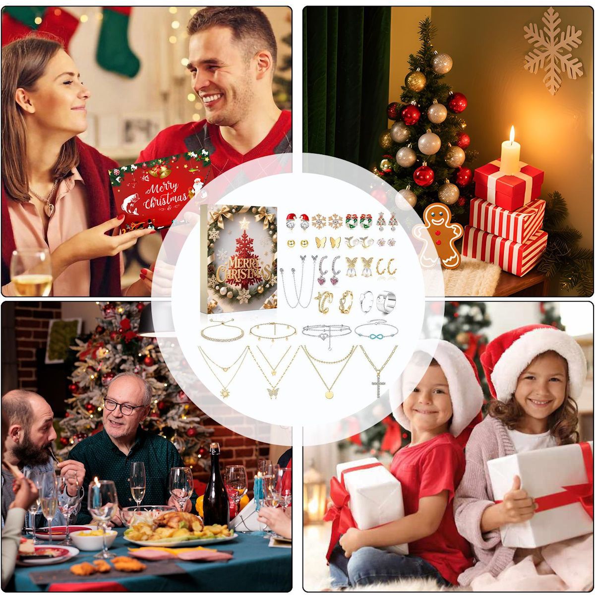 Teens Advent Calendar Jewelry Advent Calendar for Girls Earring Advent Calendar Christmas Calendar Necklace Earrings - ChildAngle