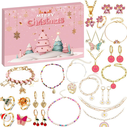 Teens Advent Calendar Jewelry Advent Calendar for Girls Earring Advent Calendar Christmas Calendar Necklace Earrings - ChildAngle
