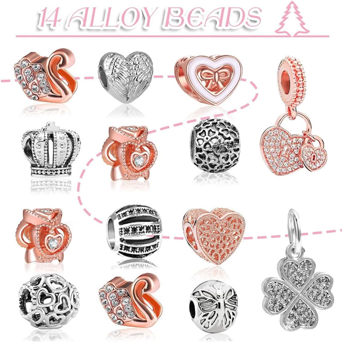 Teens Advent Calendar Jewelry Advent Calendar for Girls Earring Advent Calendar Christmas Calendar Necklace Earrings - ChildAngle