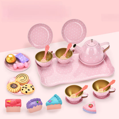 Easter Bunny Afternoon Tea Party Pretend Play Toys with Alloy Storage Box - ChildAngle