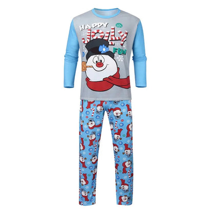 Christmas Family Matching Pajamas Sets Happy Jolly Snowman Pajama Set - ChildAngle