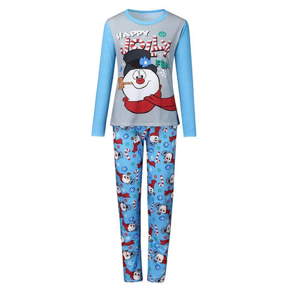 Christmas Family Matching Pajamas Sets Happy Jolly Snowman Pajama Set - ChildAngle
