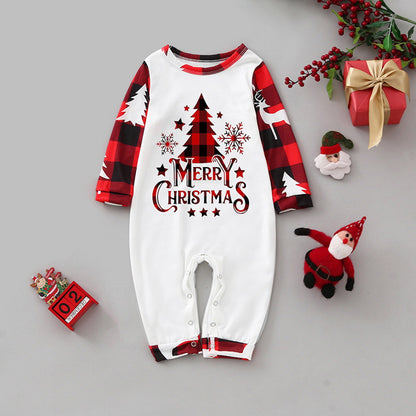 Family Matching Pajama Set Xmas Tree Print PJS for Family Christmas Mommy and Me - ChildAngle