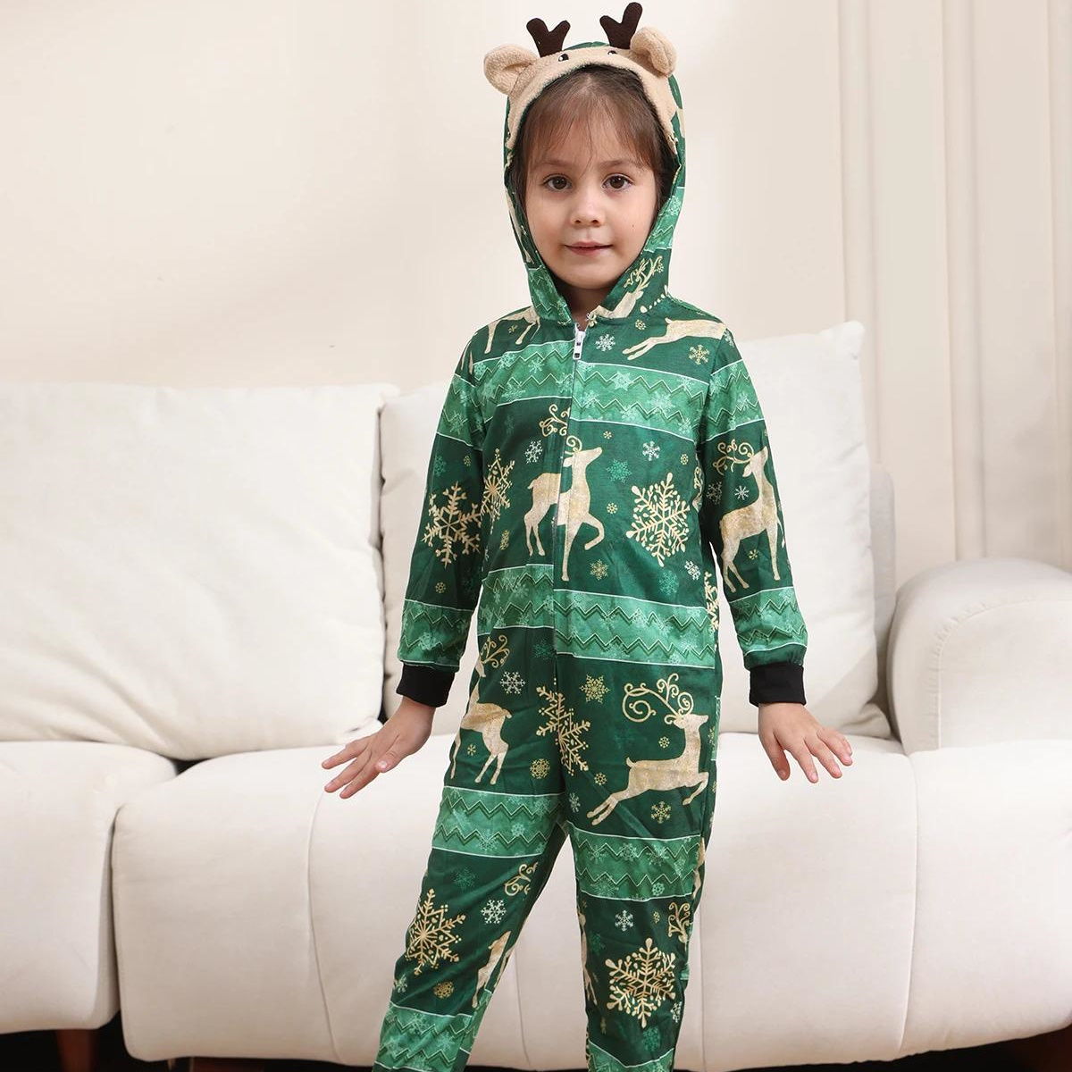 Family Matching Christmas PJS Onesie Pyjamas Santa Pola Bear Reindeer Pajama Set - ChildAngle