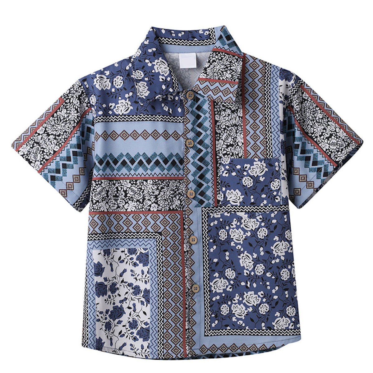 Family Matching Dress Boho Strap Dress and Shorts and Shirt Set - ChildAngle