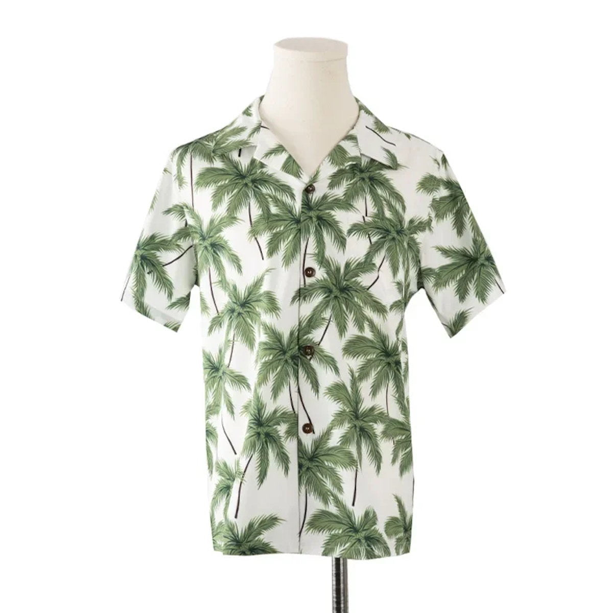 Tropical Plant Palm Tree Polo Shirts and Shorts Set and White Vest with Palm Tree Skirt - ChildAngle