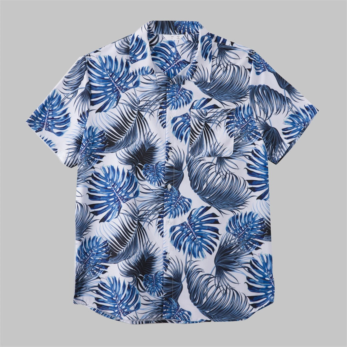Family Matching Outfits Palm Leaves T-Shirts and Floral Ruffle Strap Dress - ChildAngle