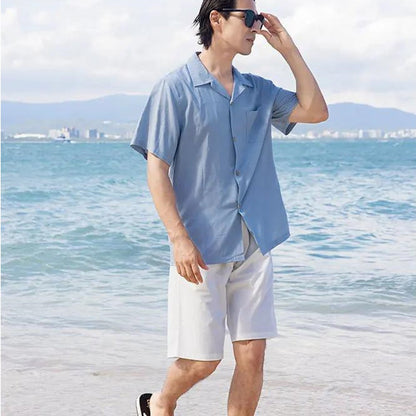 Family Matching Outfits Blue Shorts White Shorts and Tie Dye Cross Front Dress - ChildAngle