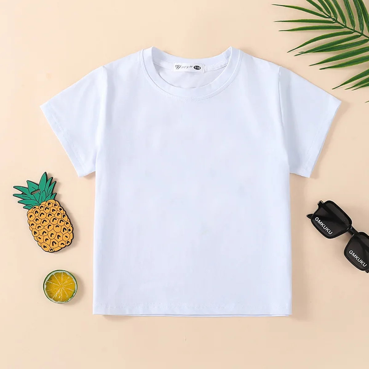 Family Matching Outfits Tropical Print Tassel Dress and T Shirts Set - ChildAngle