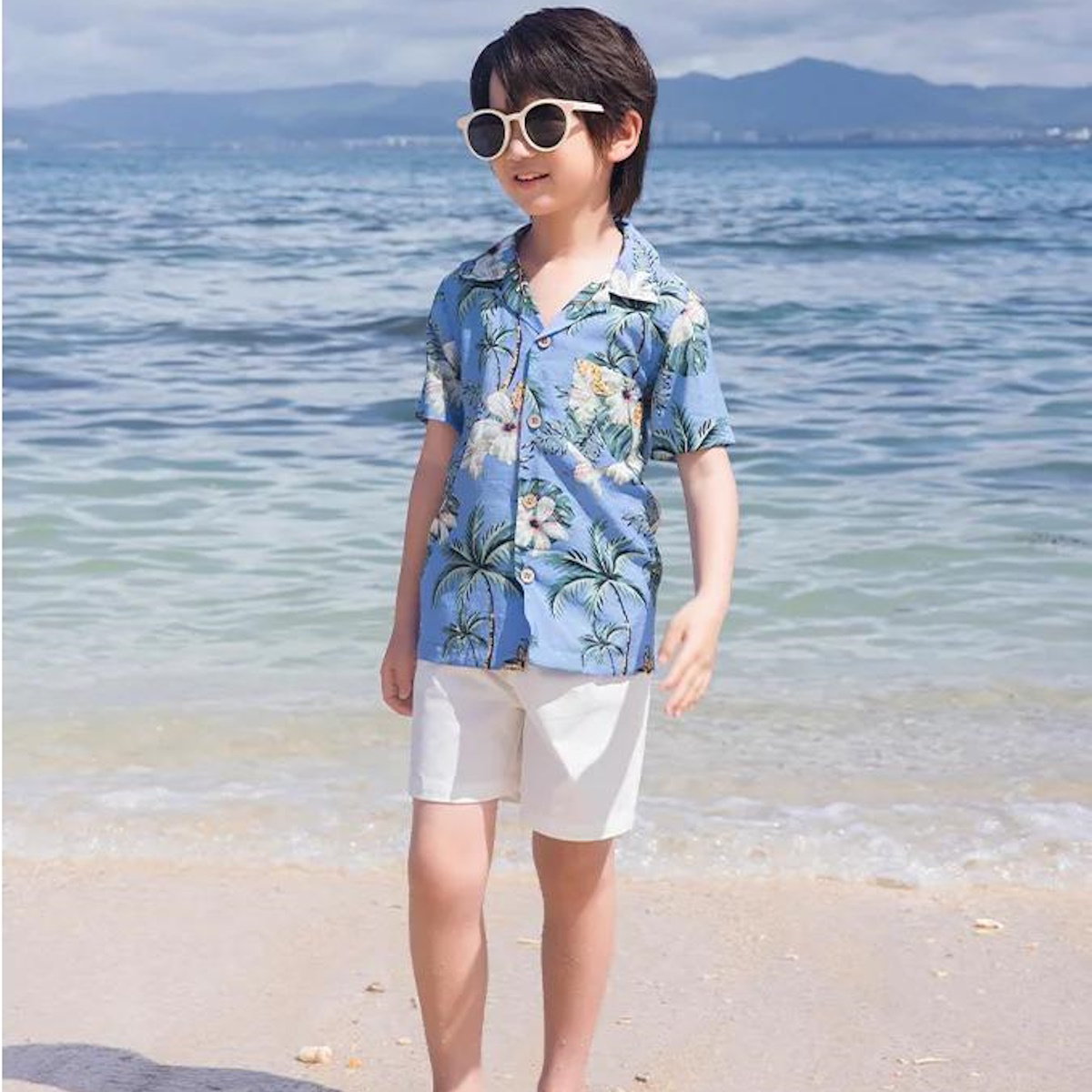 Family Matching Outfits Floral T-Shirts and Backless Strappy Slip Dress - ChildAngle