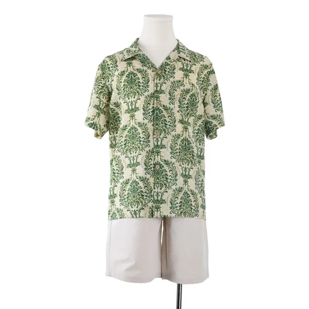 Family Matching Outfits Palm Leaves Tropical Maxi Dress and Shirts Set - ChildAngle