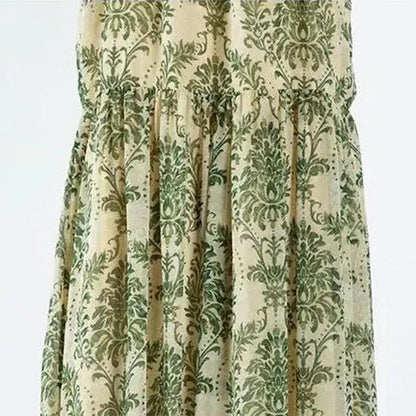 Family Matching Outfits Palm Leaves Tropical Maxi Dress and Shirts Set - ChildAngle