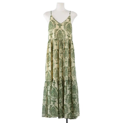 Family Matching Outfits Palm Leaves Tropical Maxi Dress and Shirts Set - ChildAngle