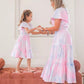 Family Matching Dress Tie Dye Mommy and Me Summer Dress