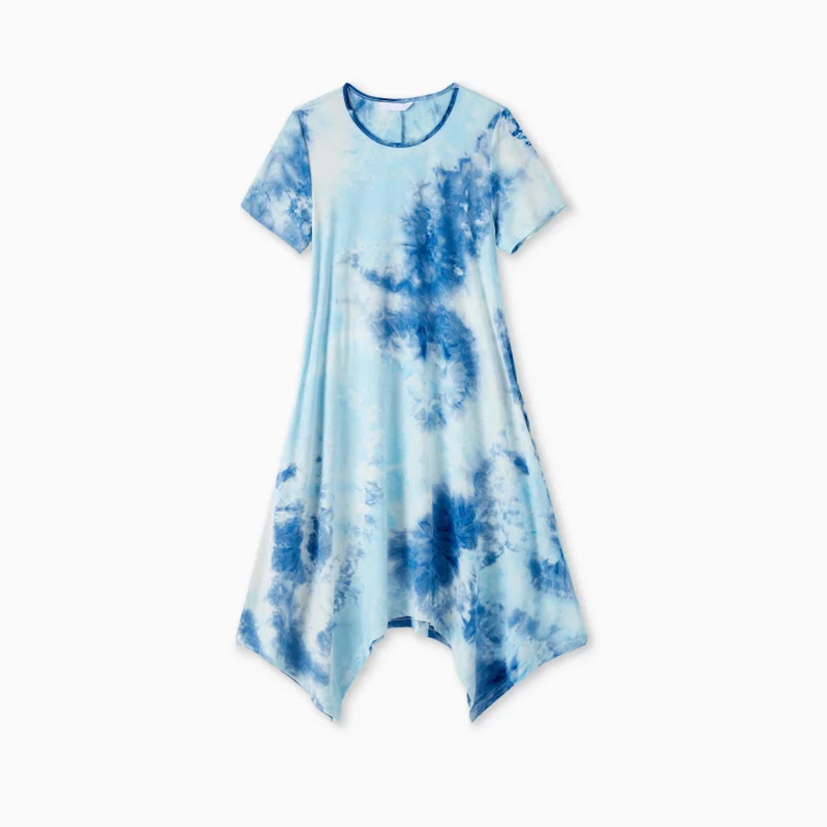 Family Matching Tie Dye Sleeveless Tank Dresses and Short-sleeve T-shirts Sets - ChildAngle
