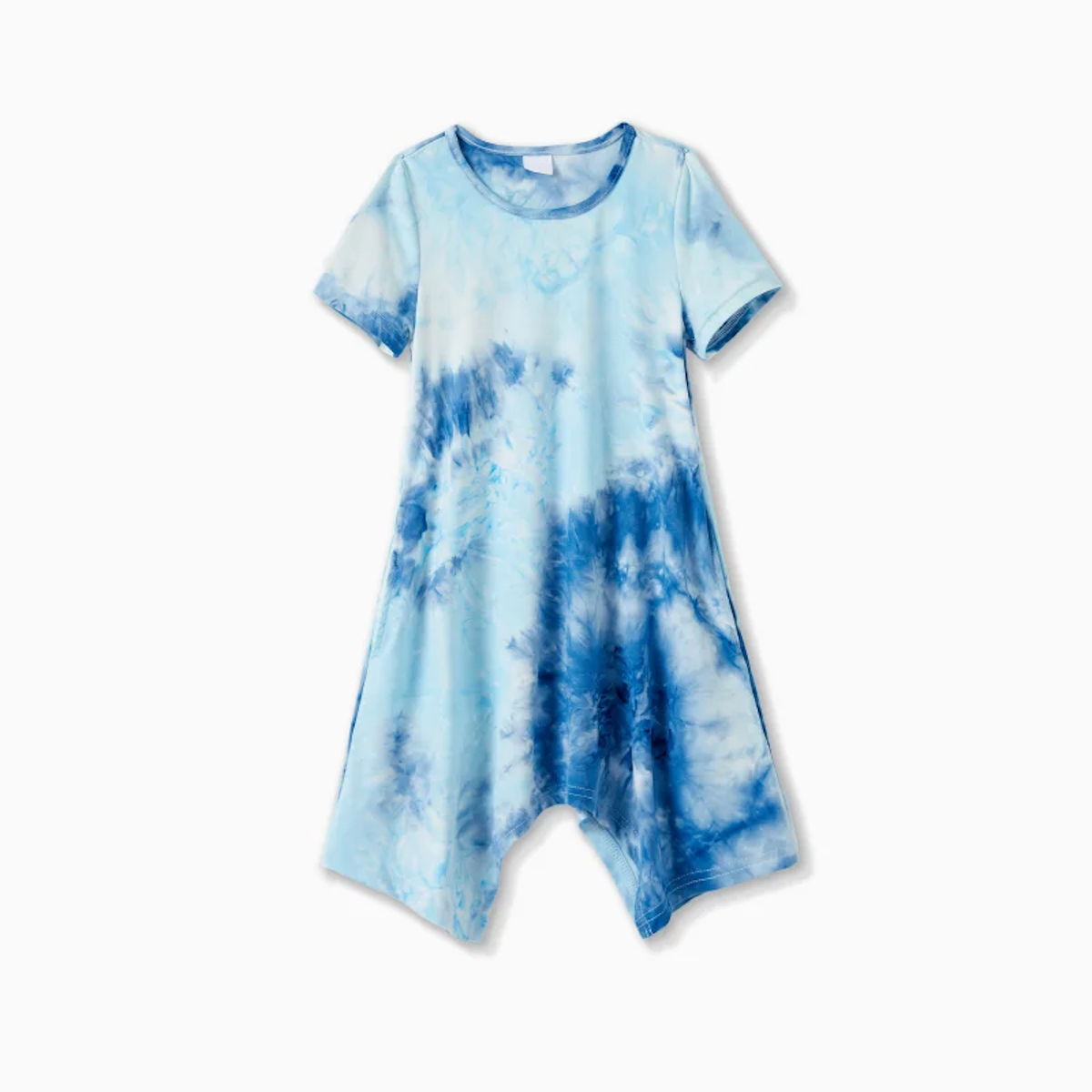 Family Matching Tie Dye Sleeveless Tank Dresses and Short-sleeve T-shirts Sets - ChildAngle