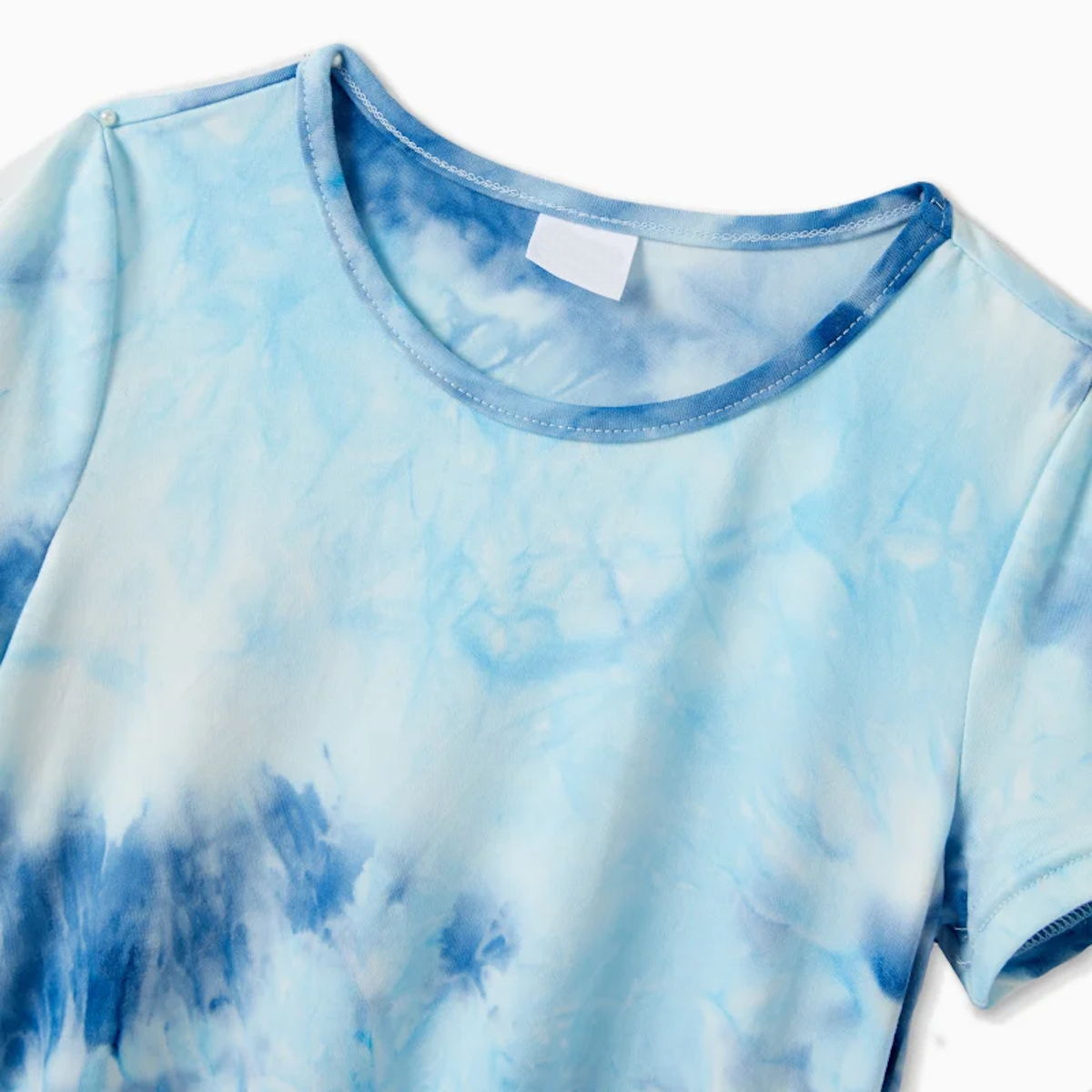 Family Matching Tie Dye Sleeveless Tank Dresses and Short-sleeve T-shirts Sets - ChildAngle