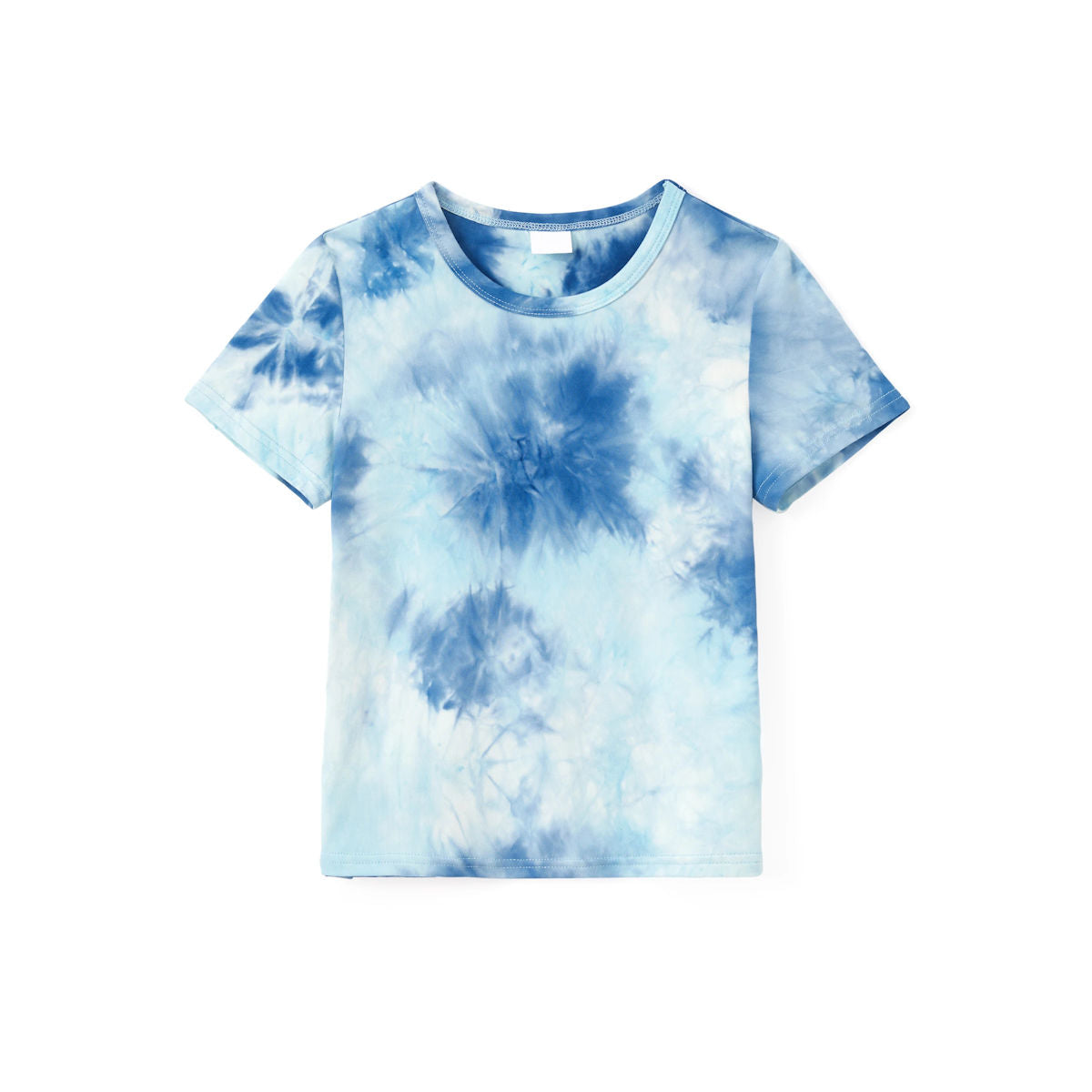 Family Matching Tie Dye Sleeveless Tank Dresses and Short-sleeve T-shirts Sets - ChildAngle