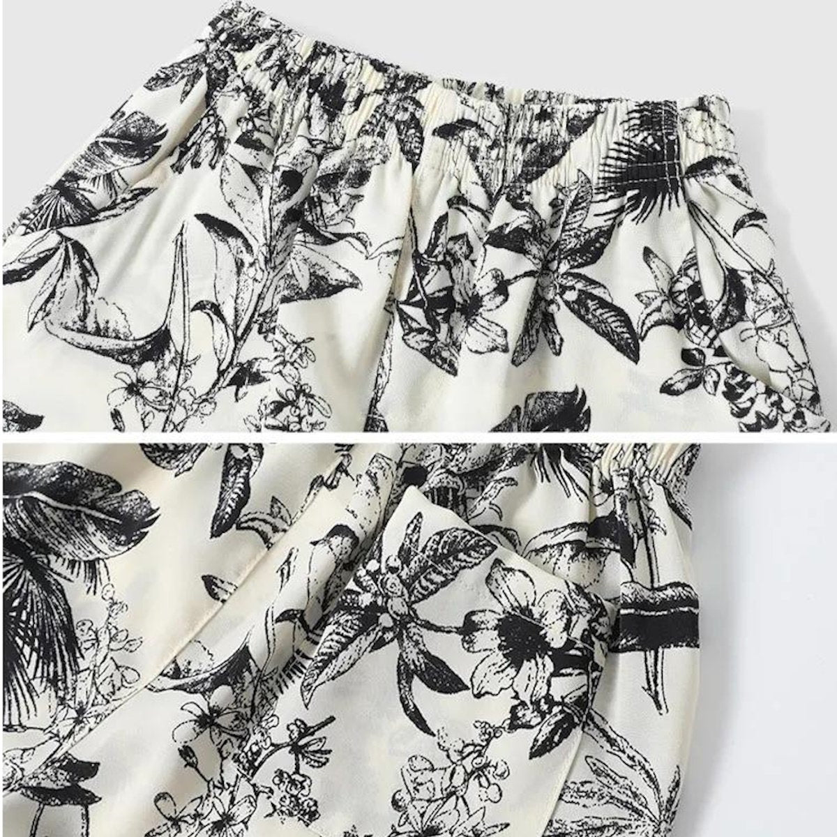 Matching Family Outfits Palm Leaves Outfits Dress and T-Shirts Set - ChildAngle