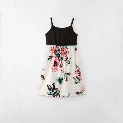 Family Matching Dress Floral Dress for Mother and daughter and Floral T-shirts Set - ChildAngle