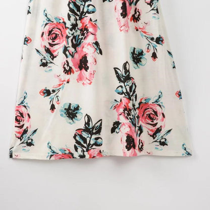 Family Matching Dress Floral Dress for Mother and daughter and Floral T-shirts Set - ChildAngle