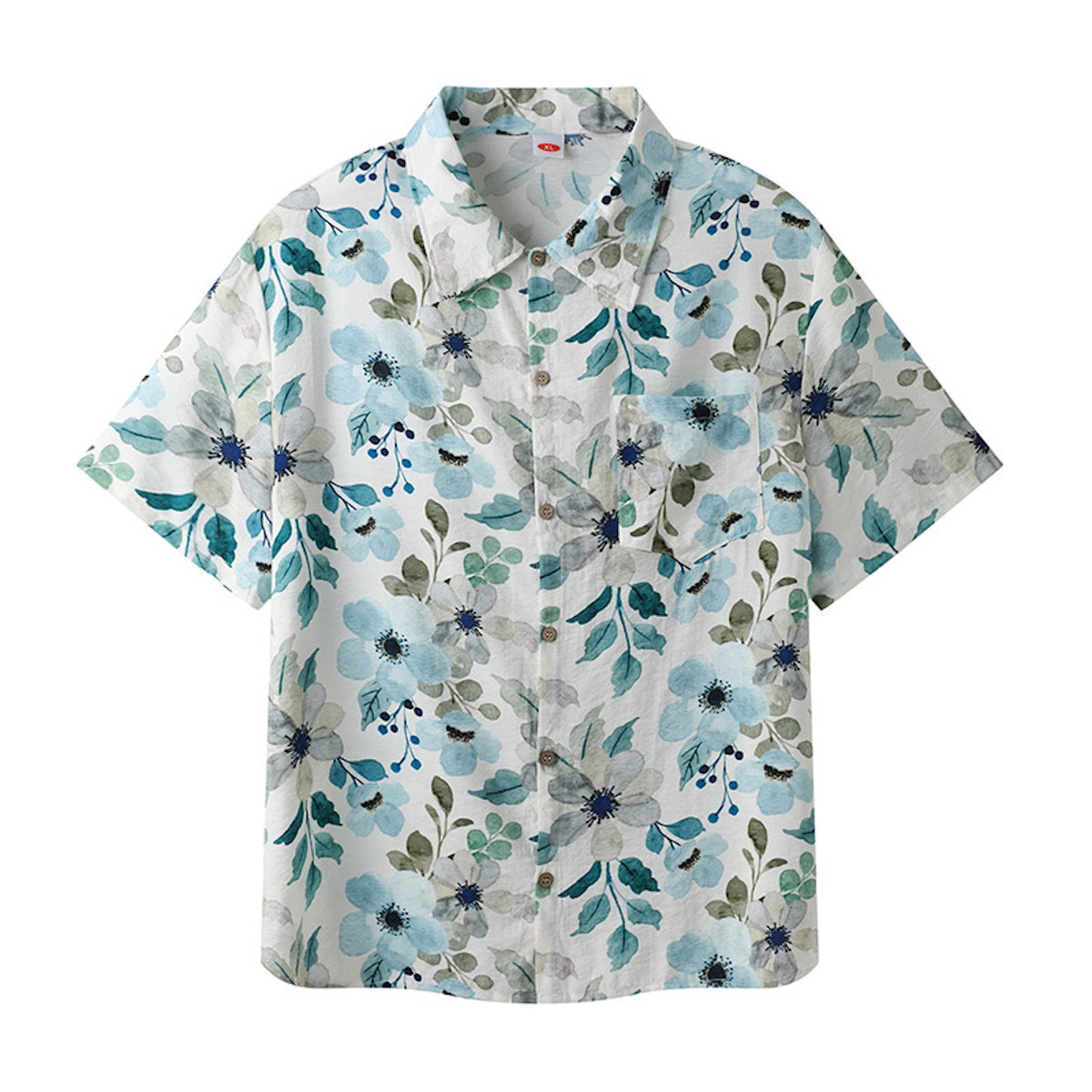 Family matching floral outfits - ChildAngle Flower Leaves Dress Shirts and Shorts