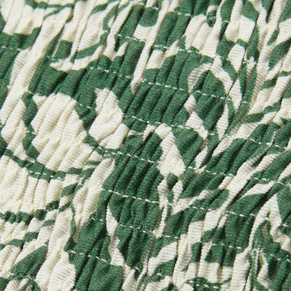 Family Matching Outfits Tropical Leaf Matching Family Shirts and Dress with Palm Leaves Print - ChildAngle