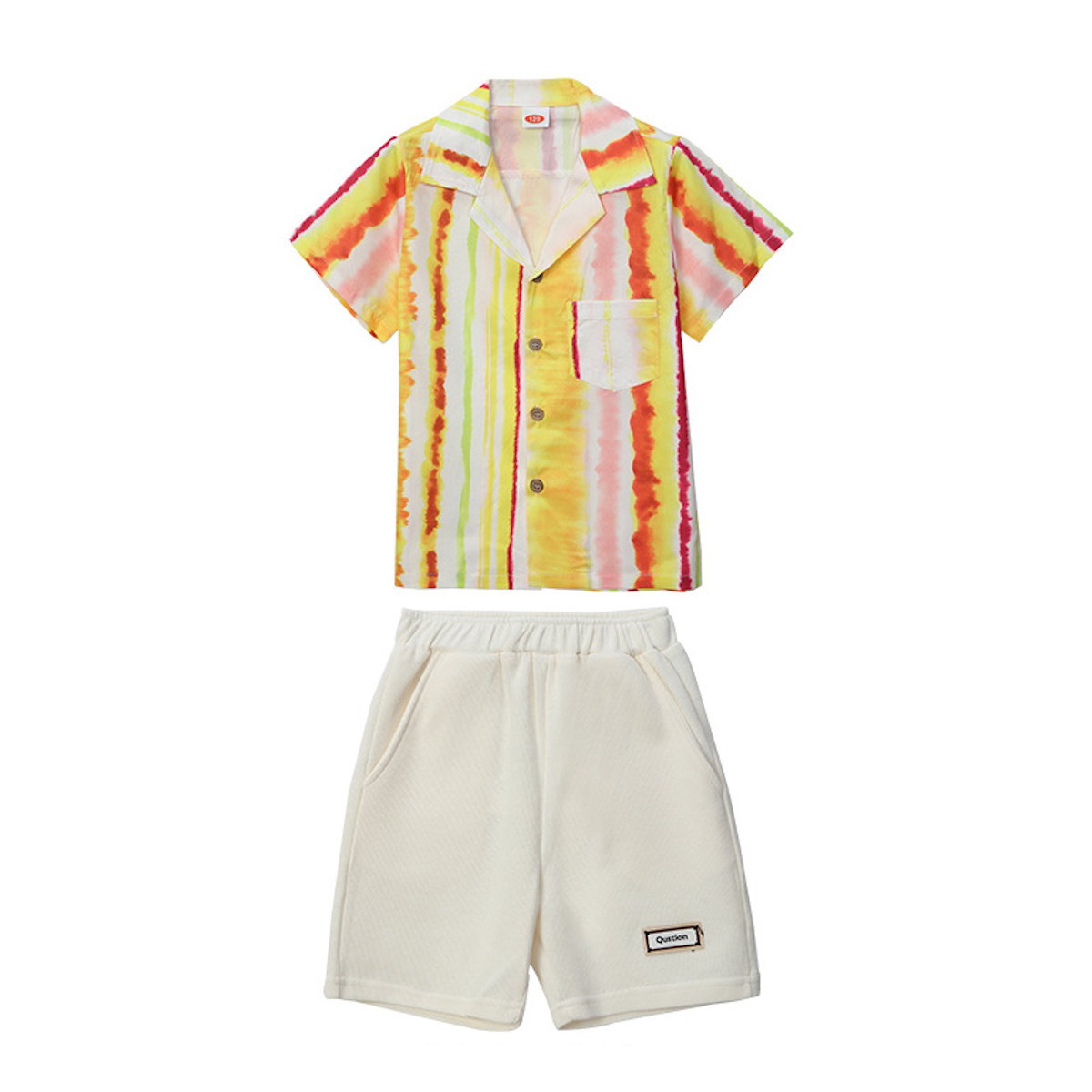 Family matching yellow and white striped outfits - ChildAngle Family Beach Matching Outfits