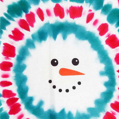 Red and Blue Tie Dye Snowman Family Matching Pajamas Christmas Sleepwear - ChildAngle